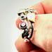 Barbara Bixby Womens Ring Sterling Silver 18K Gold Red Garnet Vine Band Size 8