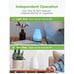 Aromatherapy 2 Cool Mist Mode with 7 Colors Lights Auto Off Oil Diffuser Blue