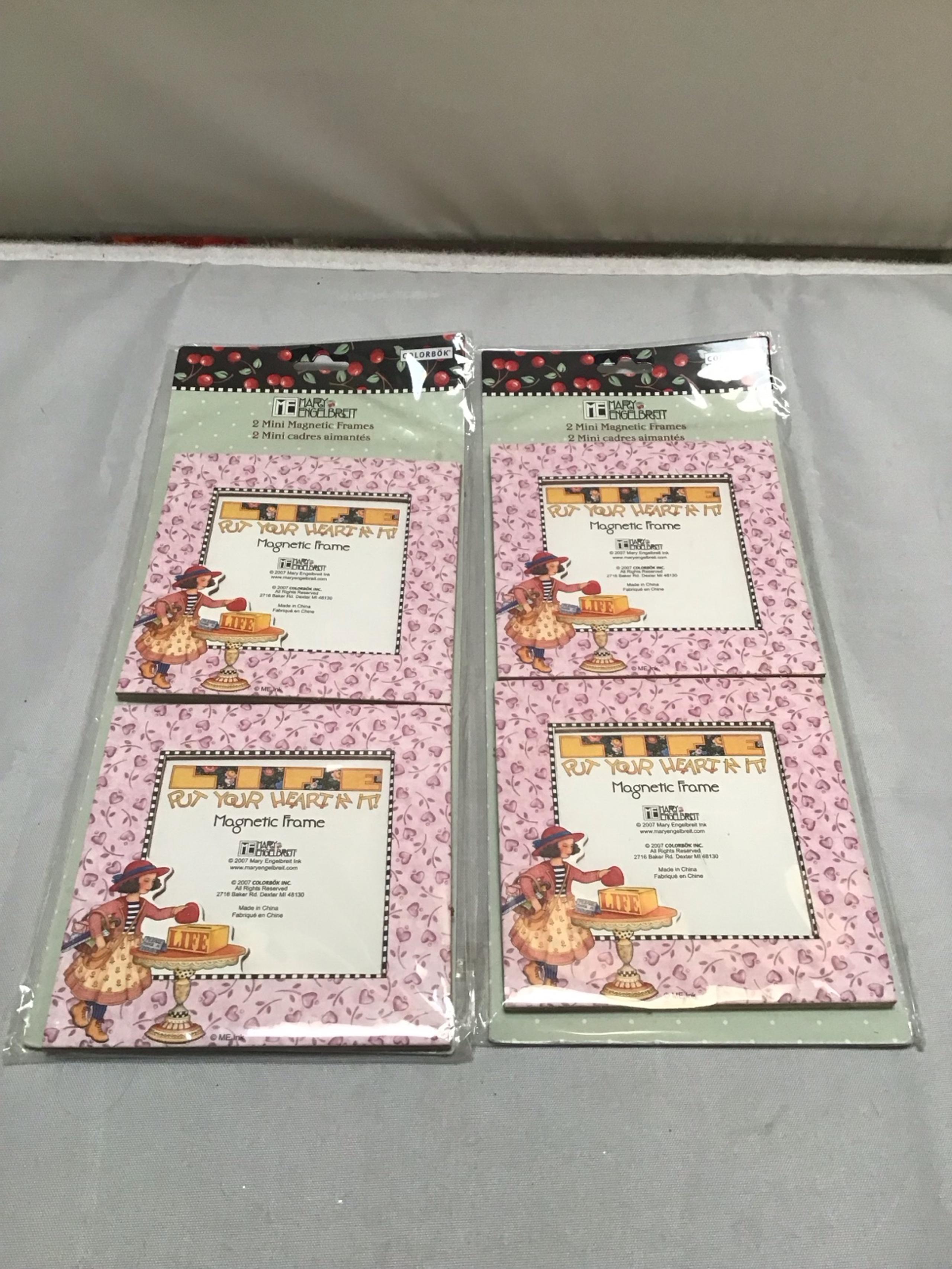Magnetic Photo Frames Mary Engelbreit Miniature Mini Frames 2 Packs Of 2 Each
