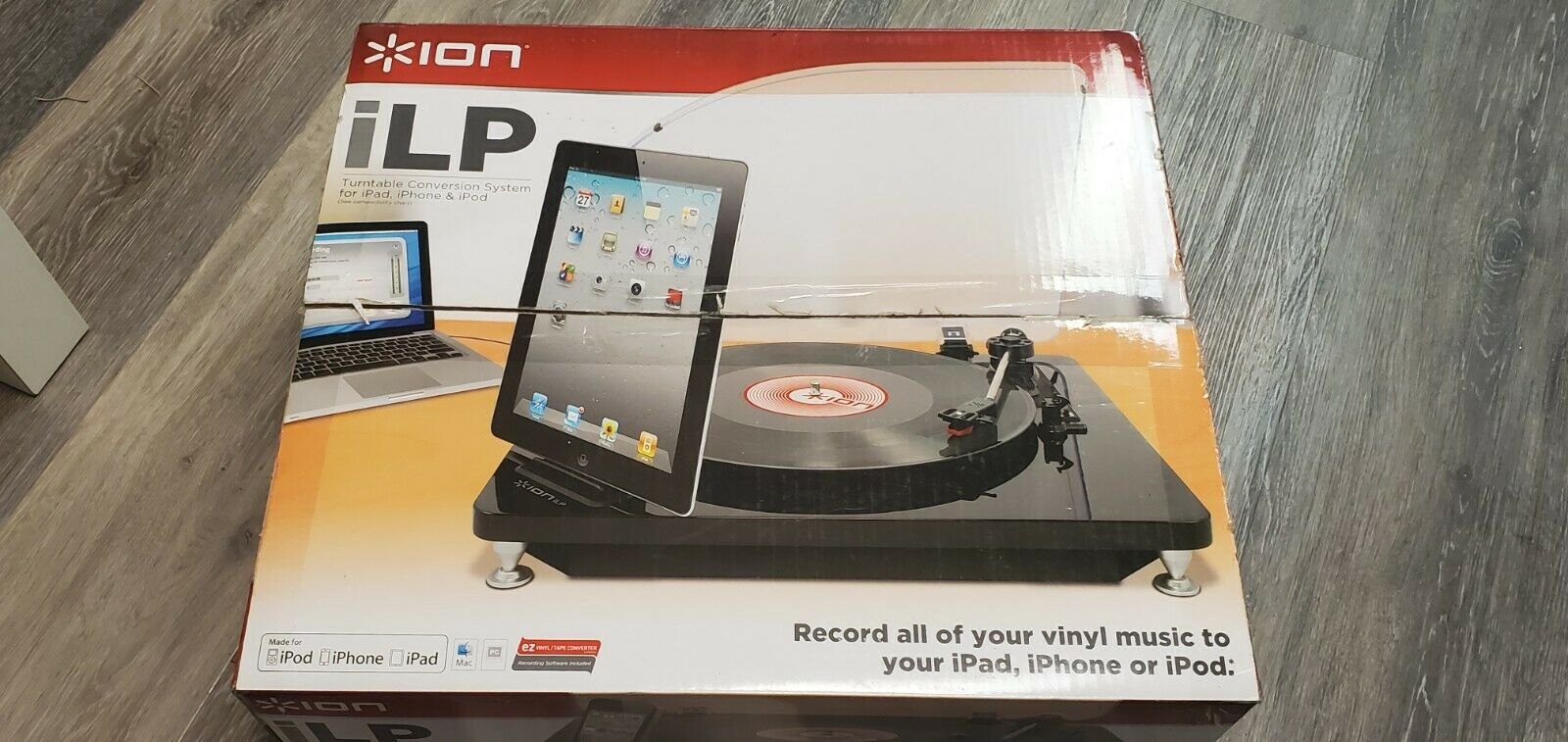 ION iLP Turntable Conversion System for iPad, iPhone & iPod Brand - Open Box