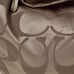 Coach Gold Patent Leather Signature Monogram Canvas Hobo Purse Bag