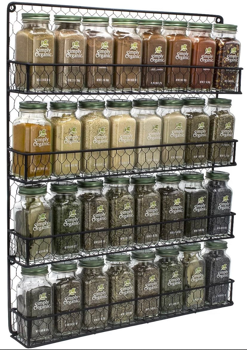 Spice Rack Organizer 4 Tier Country Rus