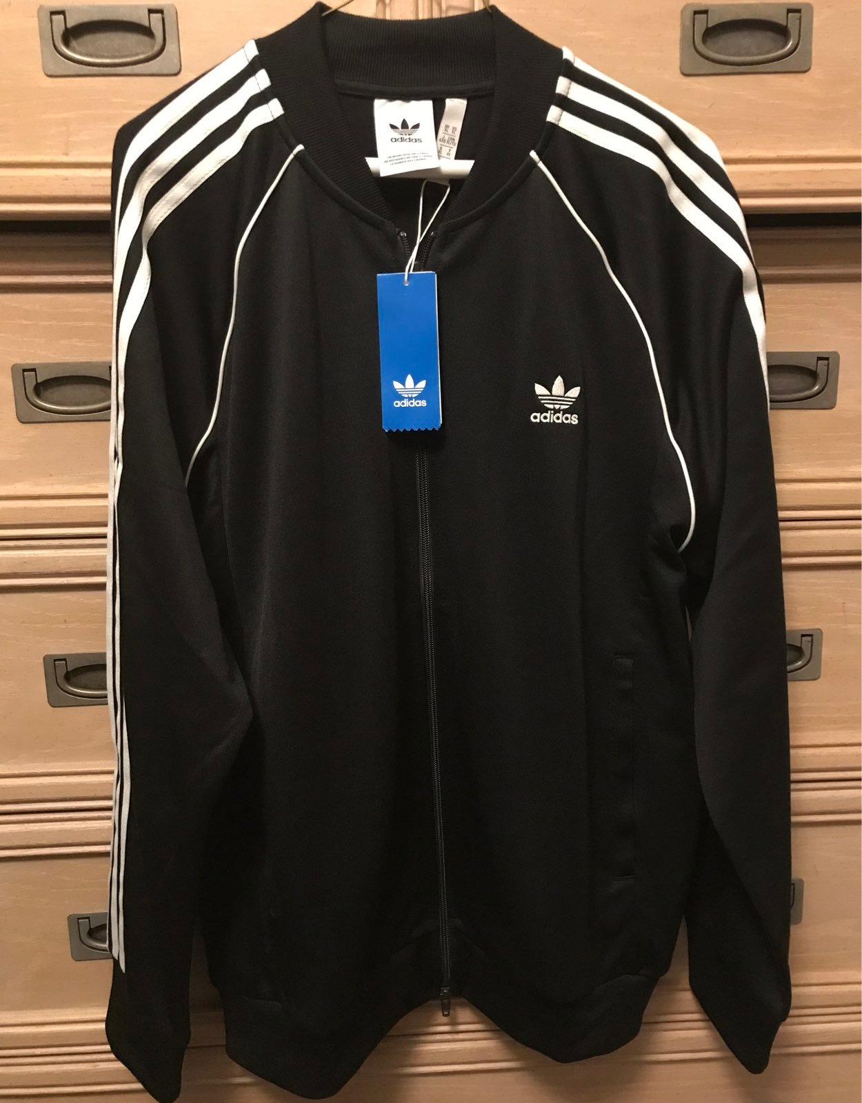 Adidas SST Track Jacket in Black
