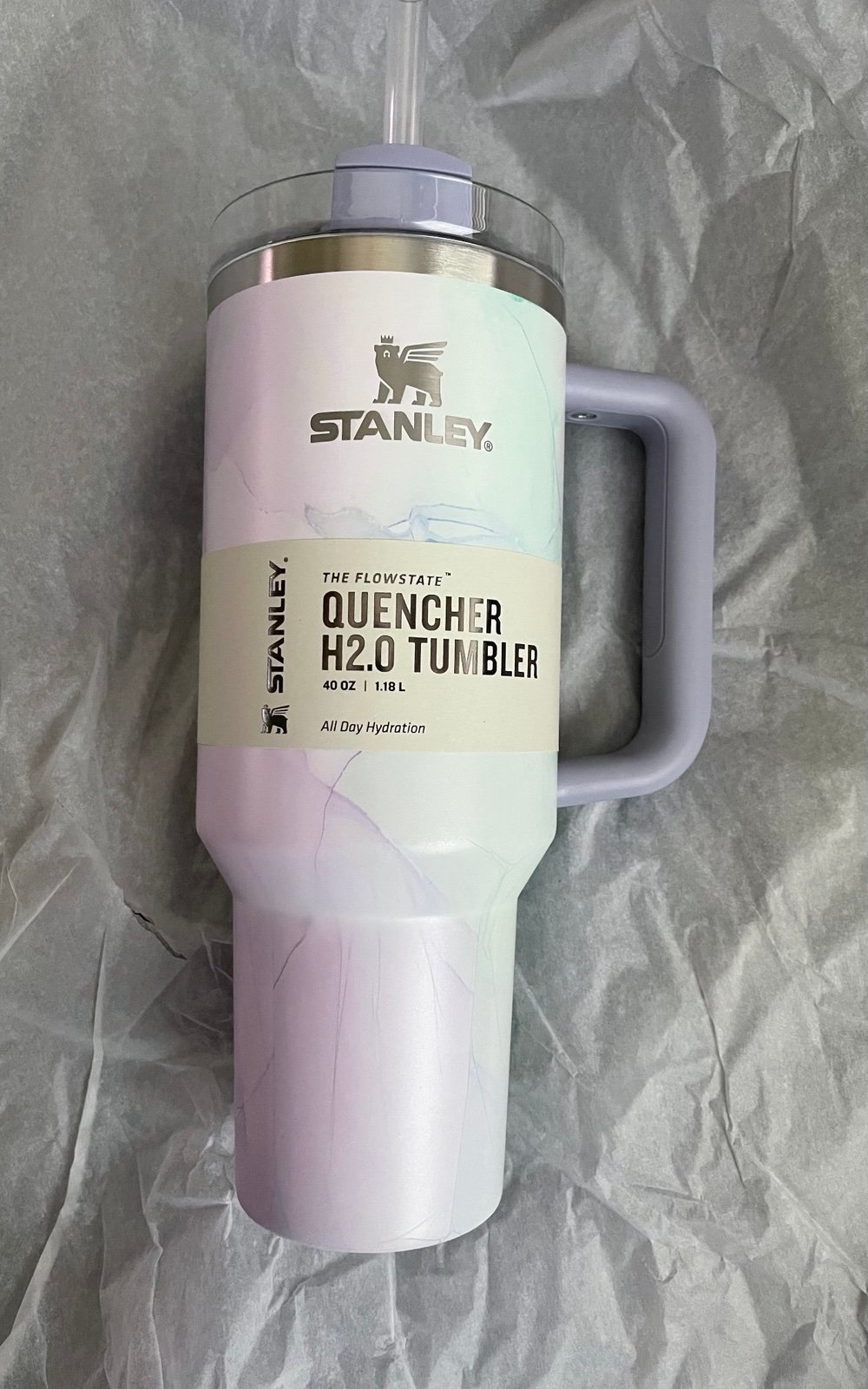 Stanley Target Exclusive 40 oz Quencher H2.0 Tumbler WATERCOLOR DUSK - IN HAND