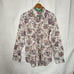 Robert Graham Button down Embroidered Large Long sleeve shirt. Flip Cuff Details