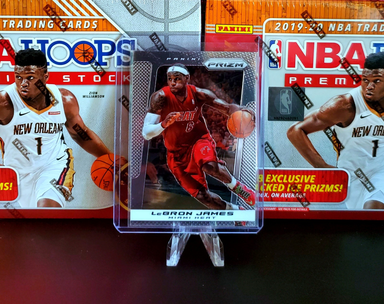 Lebron James Rare Prizm Miami Heat Throwback - Miami Heat / Los Angeles Lakers