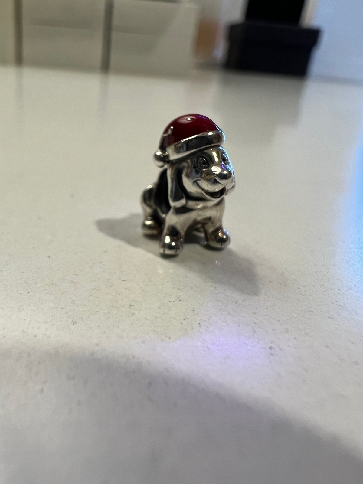 Pandora Christmas Puppy Dog Charm