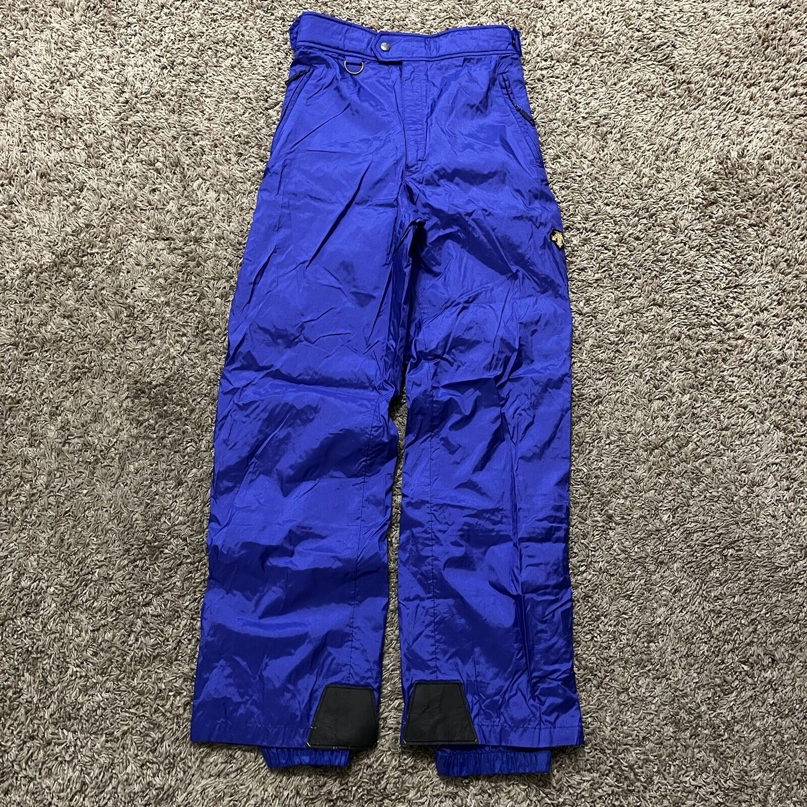 Vintage 80s Descente Neon Purple Windbreaker Ski Snow Full Side Zip Pants 32x31