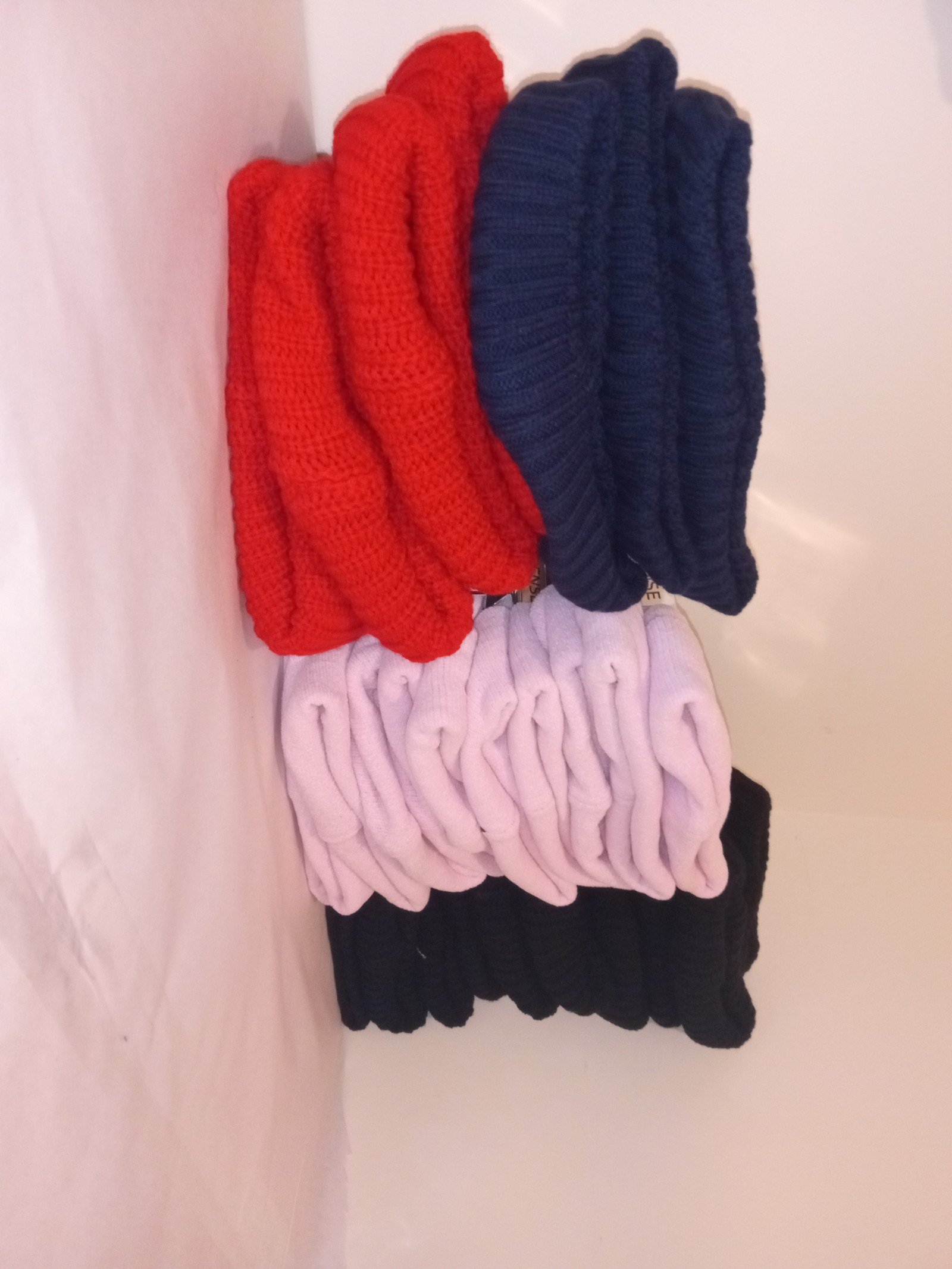 Lot of 30 (thirty) knit cap beanie hats stocking NWT Thermal insulated
