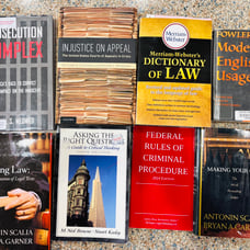 Lot of law books