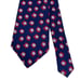 Turnbull & Asser Men's Tie Navy Blue & Red Geometric Silk England 3 5/8 x 57