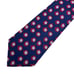 Turnbull & Asser Men's Tie Navy Blue & Red Geometric Silk England 3 5/8 x 57