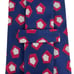 Turnbull & Asser Men's Tie Navy Blue & Red Geometric Silk England 3 5/8 x 57