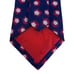 Turnbull & Asser Men's Tie Navy Blue & Red Geometric Silk England 3 5/8 x 57