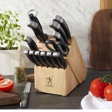 HENCKELS Premium Quality 15-Piece Knife Set with Block, Razor-Sharp, German Engi