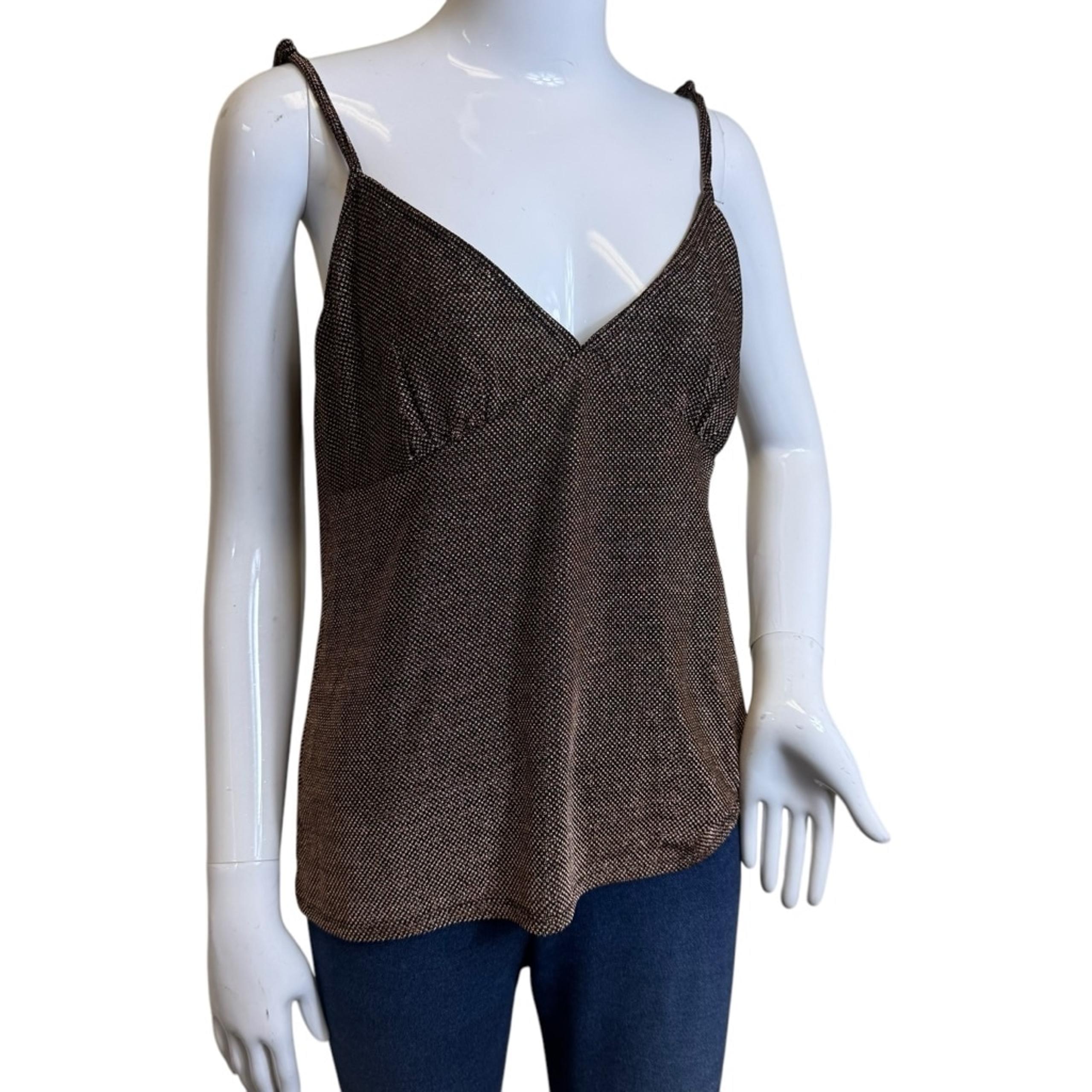 Women's Linea Donatella Tank Top Size L Brown
