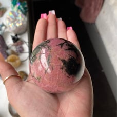 Rhodonite sphere