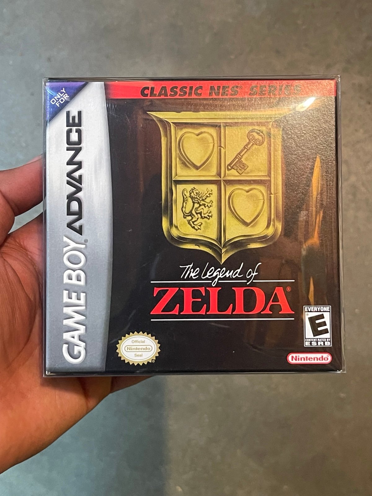 The Legend of Zelda GBA NES Classics Box and Manual Only