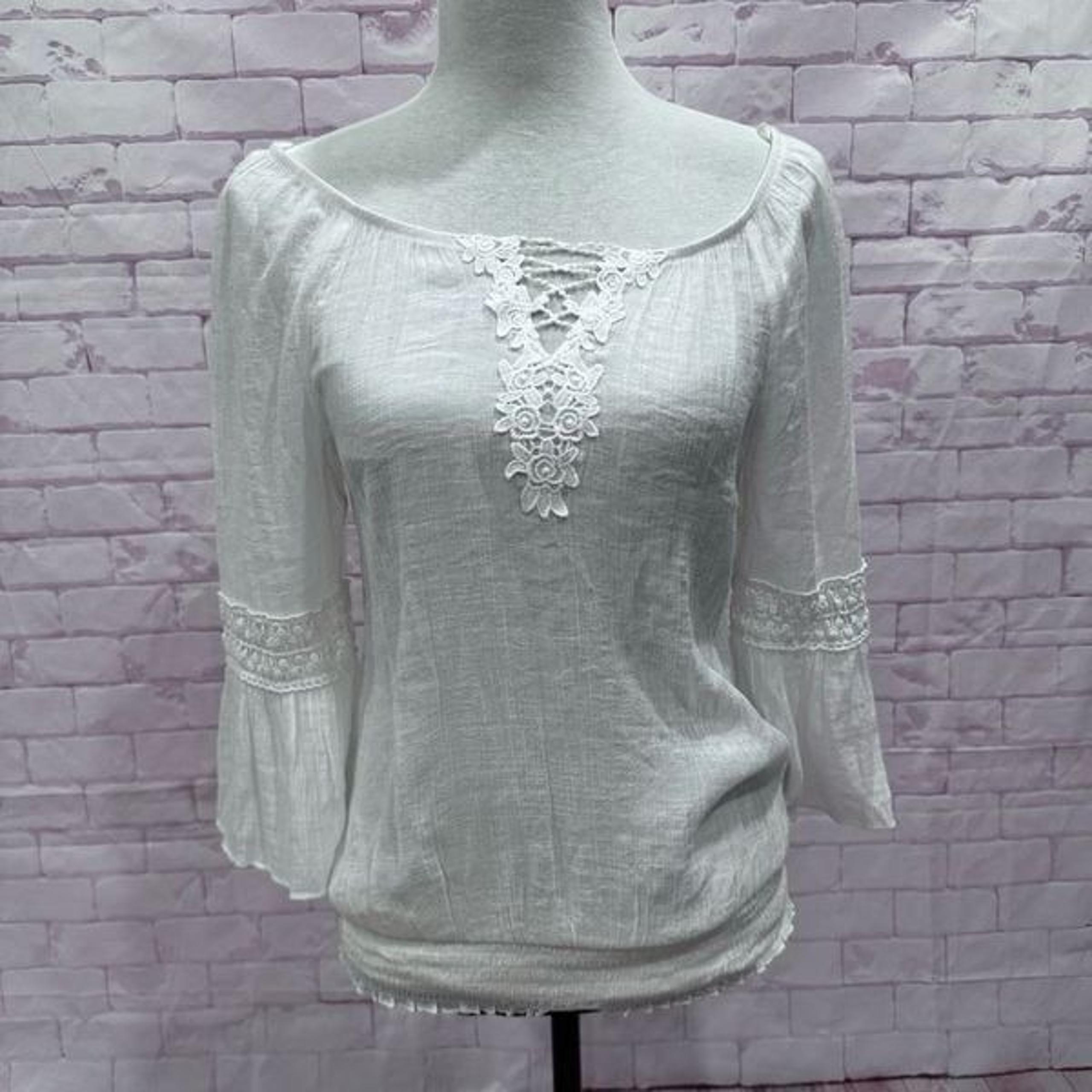 Bcx white blouse size medium