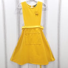 BIG BUD PRESS Shop Girl A-Line Dress Yellow Twee Jessica Day Sz XS