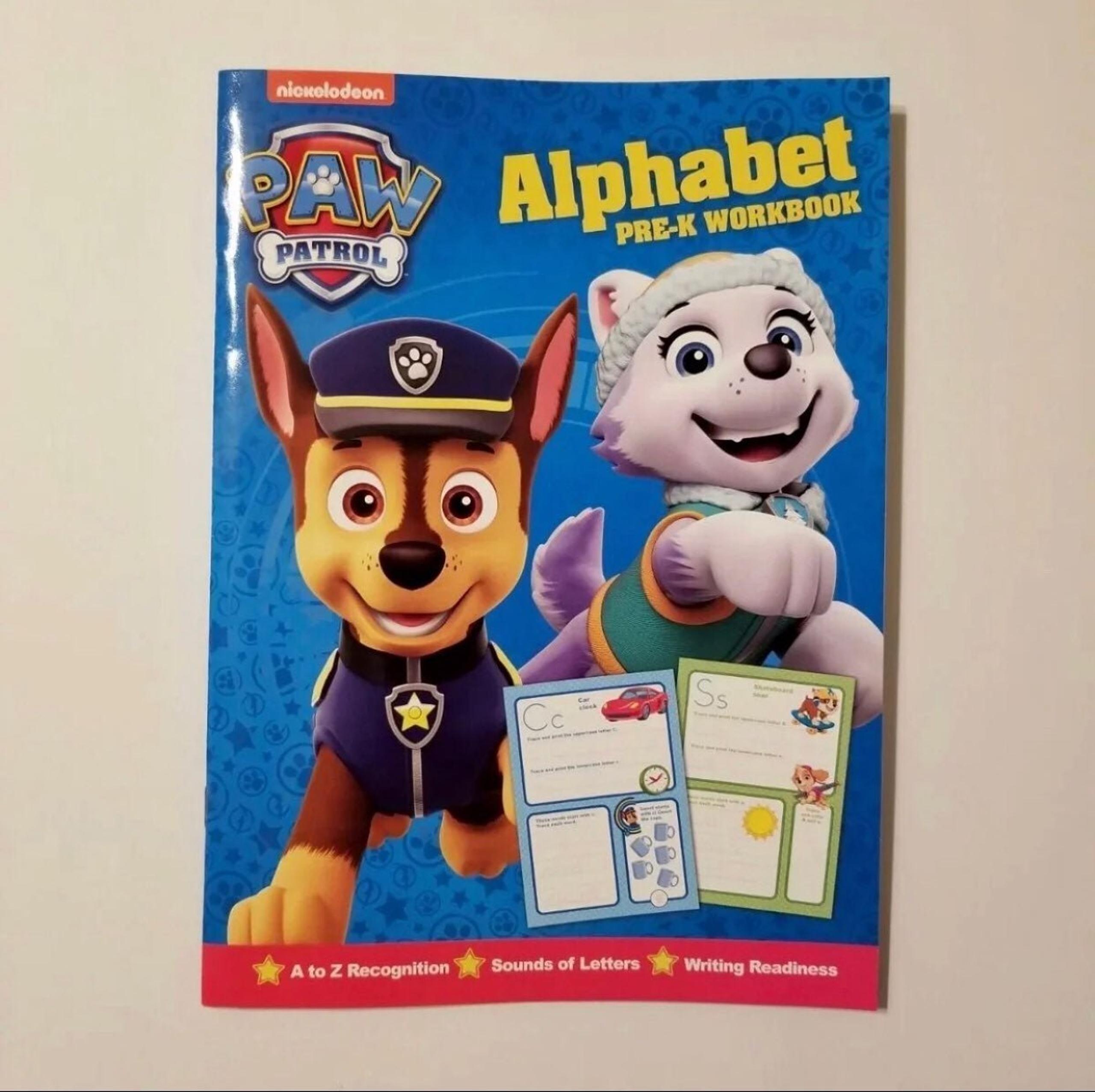 PAW PATROL ALPHABET PRE-K WORKBOOK