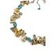 Sterling Silver 925 Southwestern Jasper Stone Turquoise Beaded Choker Necklace