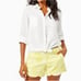 Lilly Pulitzer Palmita Stretch Short Lillys Lemon Sea Cups Scalloped Size 0