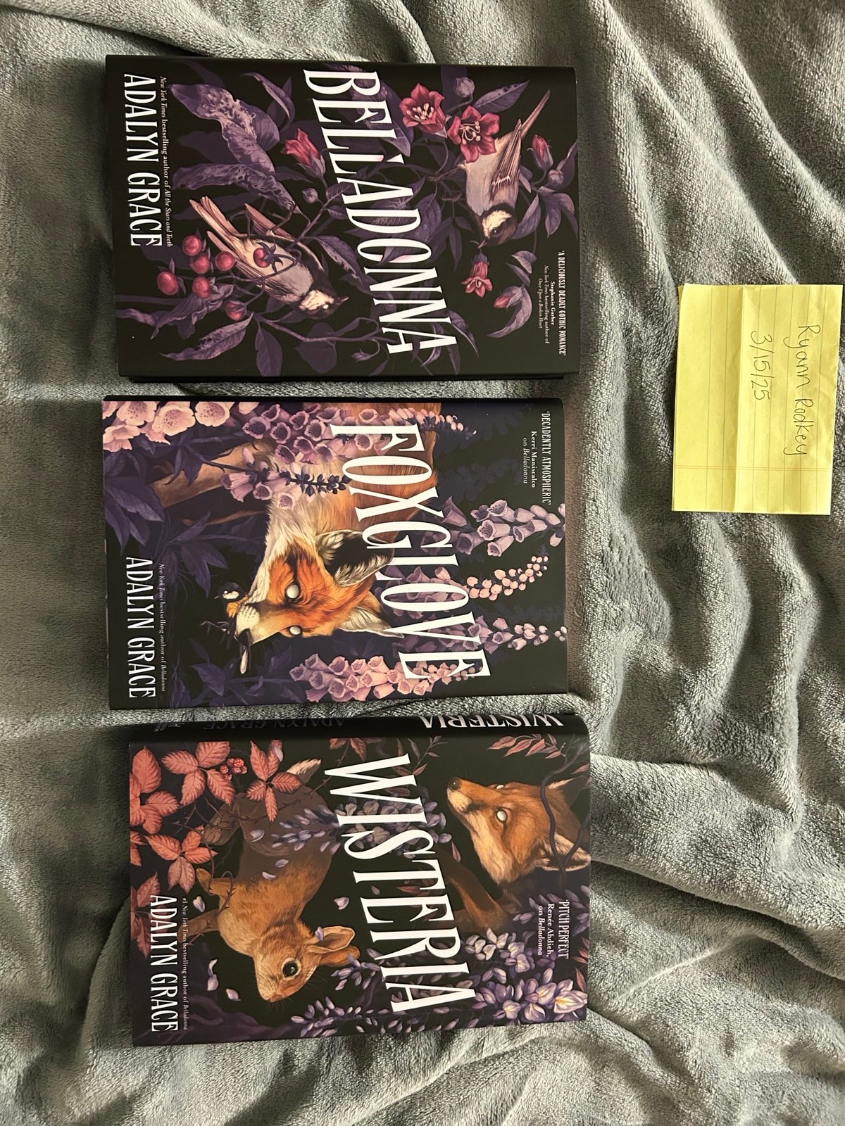 Fairyloot Belladonna trilogy