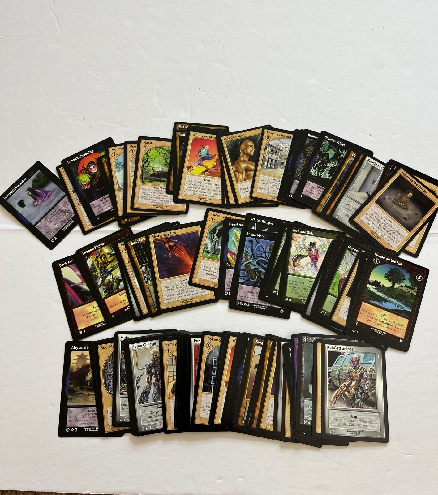 Shadowfist Card Lot Unsorted Contains 100 Cards