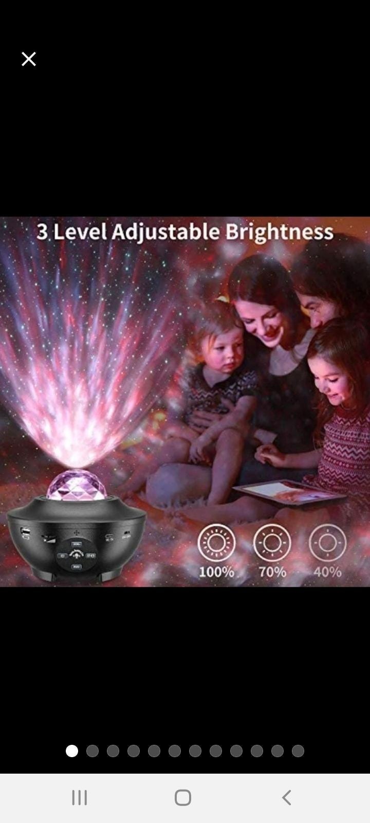 Speaker Night LED Galaxy Projector NEW*