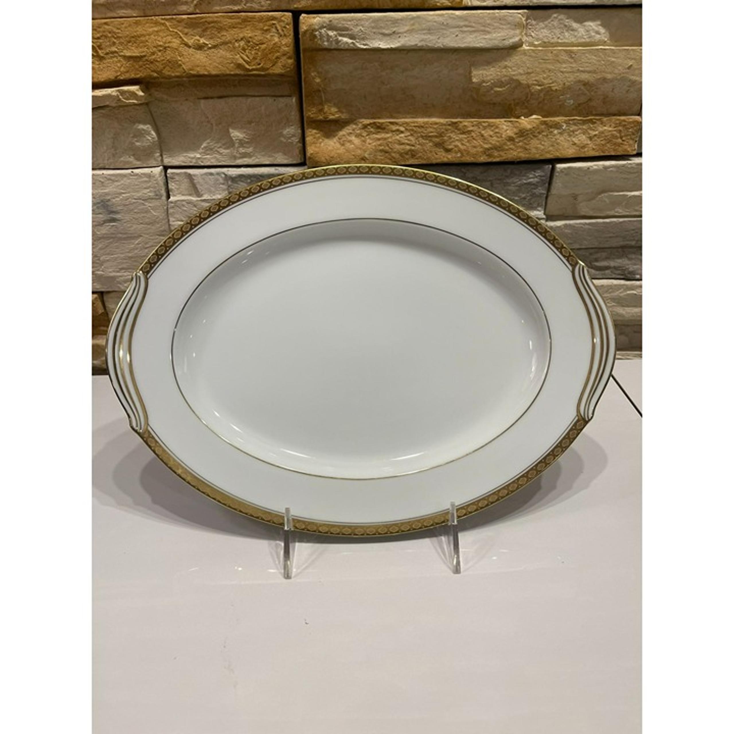 NORITAKE FINE CHINA RICHMOND PATTERN 6124 OVAL SERVING PLATTER 11.5" EUC JAPAN