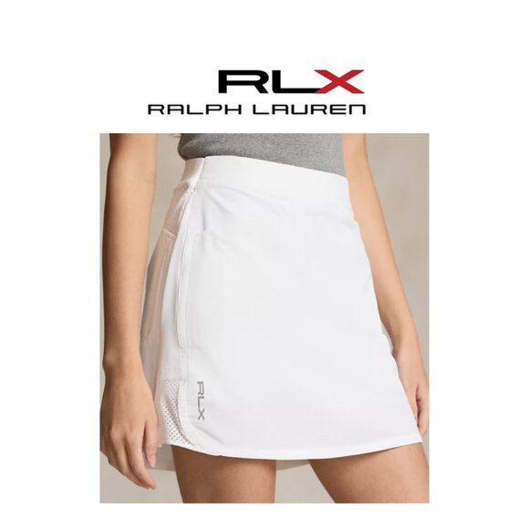 NWT RLX Women's Performance Stretch Golf Skort White Size Large