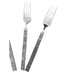 Night Blossom Stainless GOLD STANDARD JAPAN Set Of 8 Forks Floral Flower MCM VTG