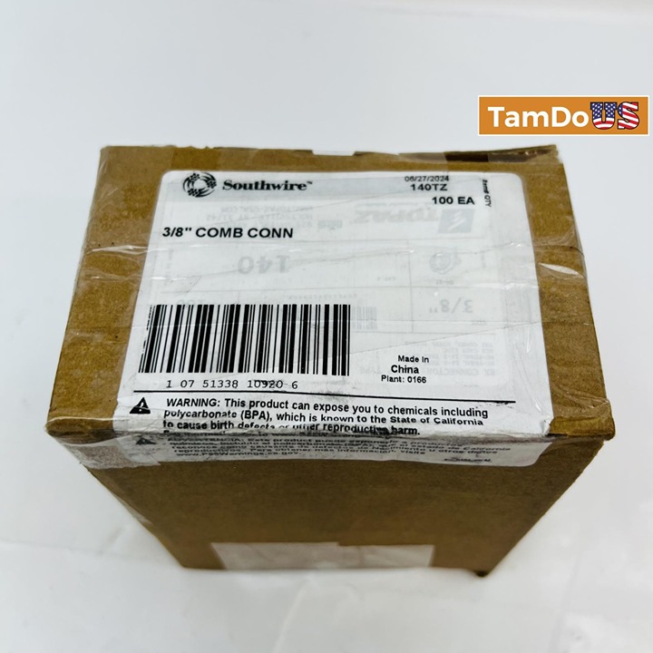 Southwire 3/8 COMB CONN Combination Cable Connector 2-Screw Clamp Type (100EA)