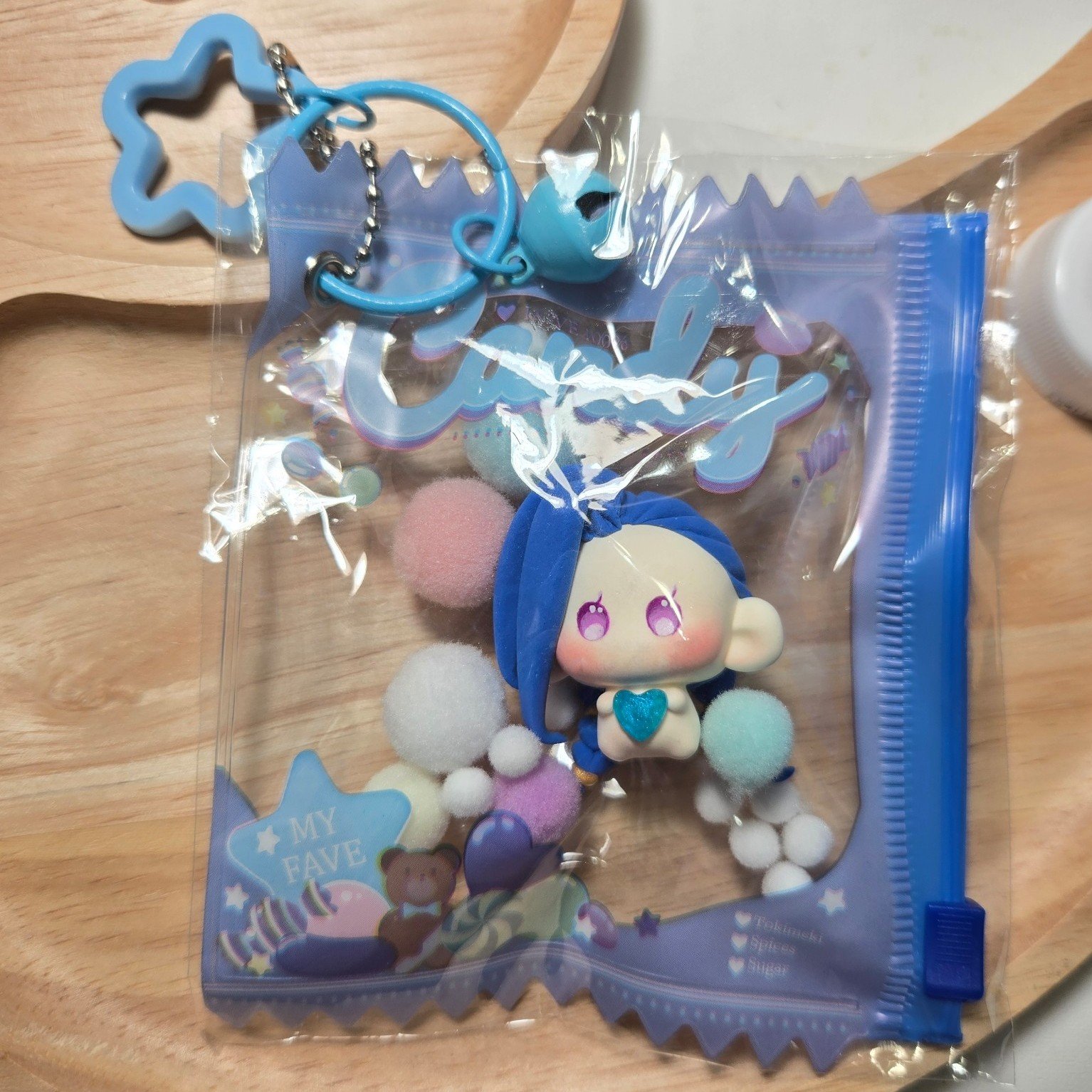 Fan-made Arcane Jinx figure keychain charm league of legends