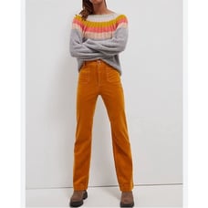 Pilcro Anthropologie Bootcut Mustard Goldenrod Corduroy Patch Pocket Pants 27