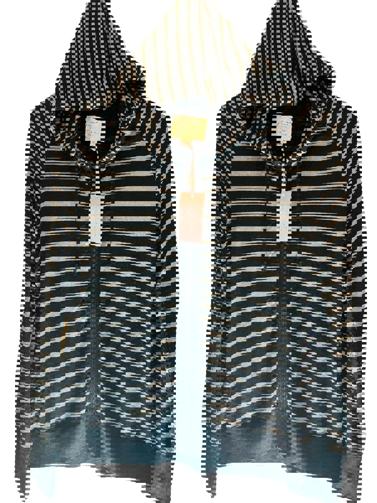 Envys Tree Striped Hoodie Sz L The Hallie