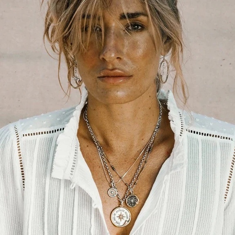 The Sea Is Always Home Kristal Pendant Necklace Nautical Stars Moon Artisan