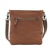 Myra Bag Handmade Carolina Shoulder Bag Upcycled Canvas & Cowhide Leather