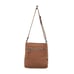 Myra Bag Handmade Carolina Shoulder Bag Upcycled Canvas & Cowhide Leather