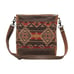 Myra Bag Handmade Carolina Shoulder Bag Upcycled Canvas & Cowhide Leather