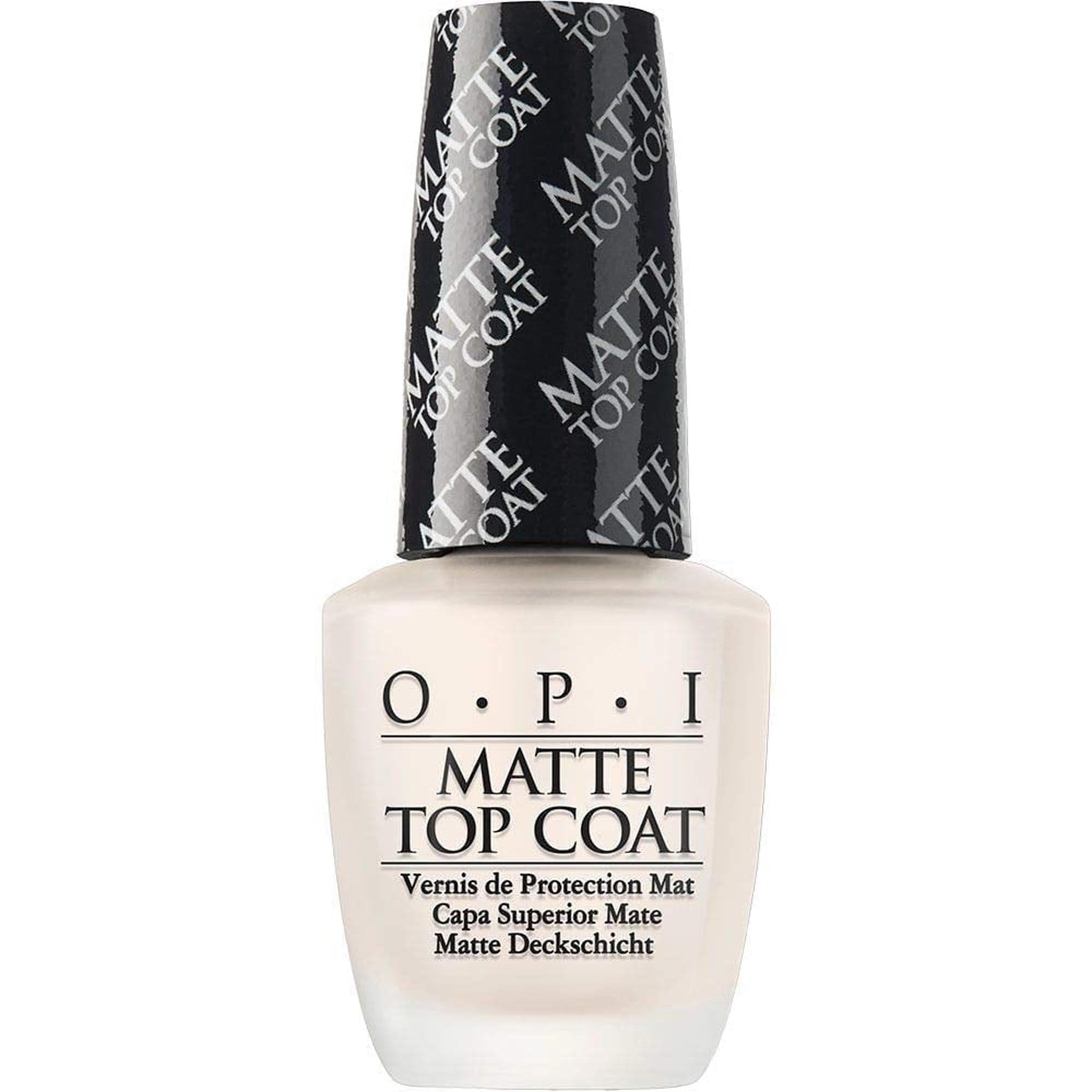 OPI Nail Polish Top Coat Matte Finish Seals in Color Prevent Scratches Chipping