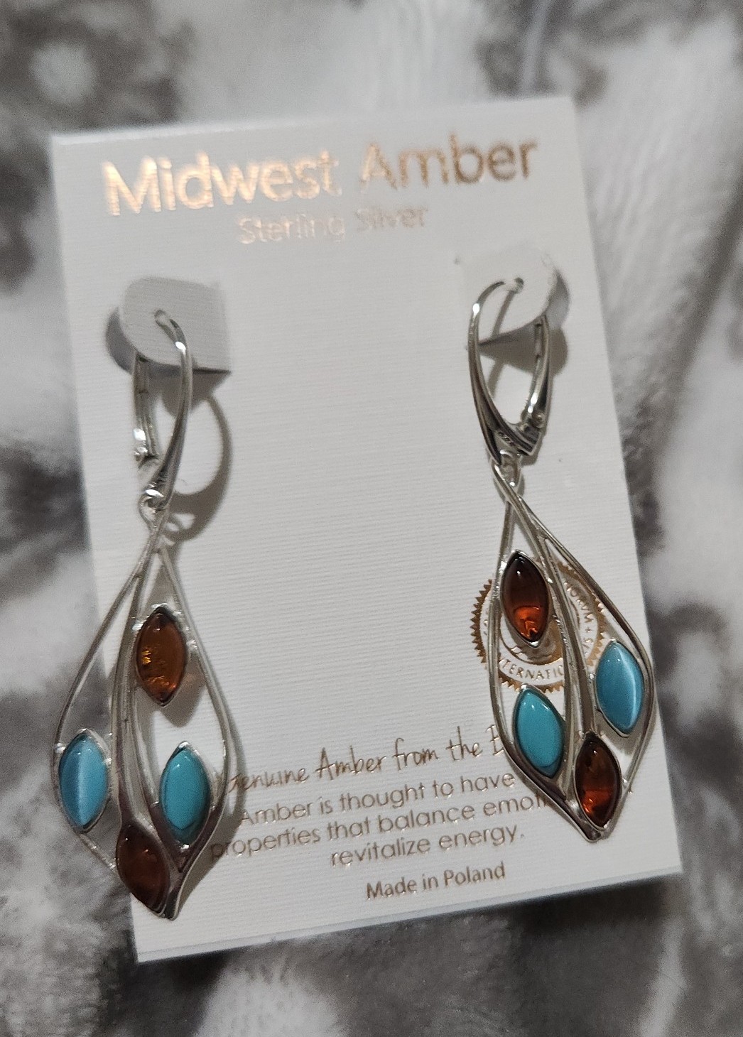 Midwest 2024 amber earrings