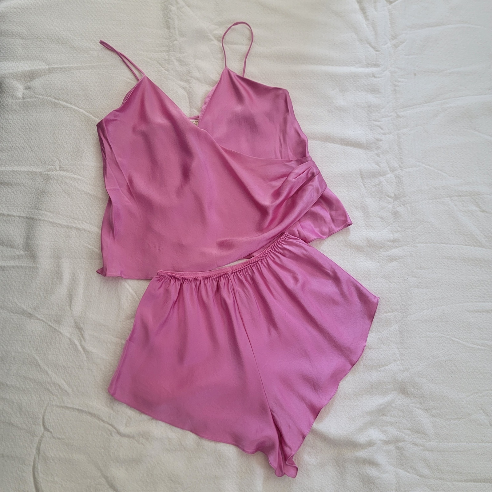 Vintage 90s Victoria's Secret Gold Label NWT Dead Stock Silk Shorts Cami Large