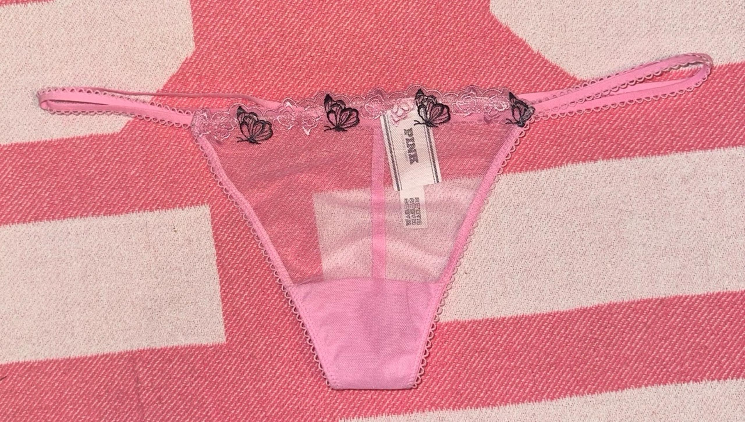 NWT Victorias Secret PINK Strappy Thong Panty Size M