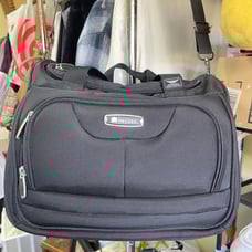 Delsey Lightweight Tote Weekender Luggage Carry On Black W/ Strap