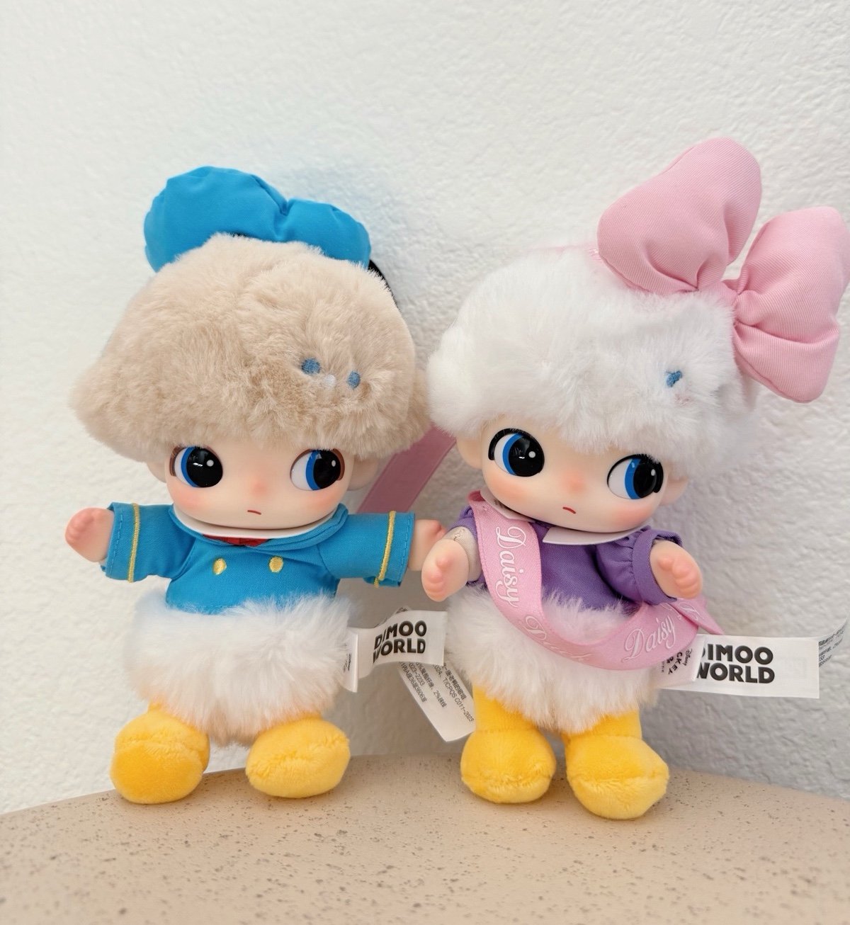 Dimoo x Disney Plush Keychain pendant charms Donald Duck singing & Daisy’s gift