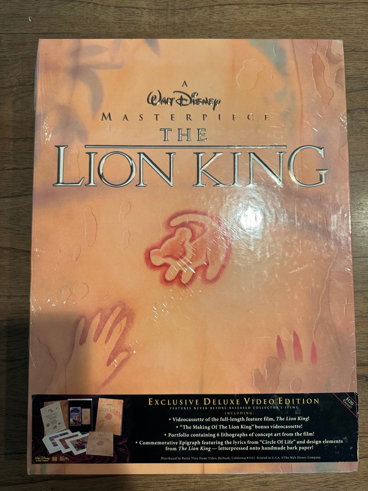 Disney The Lion King Masterpiece Exclusive Deluxe Video Edition VHS