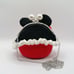 Hand-woven Cotton Crochet Kiss-lock Minnie Handbag with Metal Strap, Medium