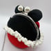 Hand-woven Cotton Crochet Kiss-lock Minnie Handbag with Metal Strap, Medium